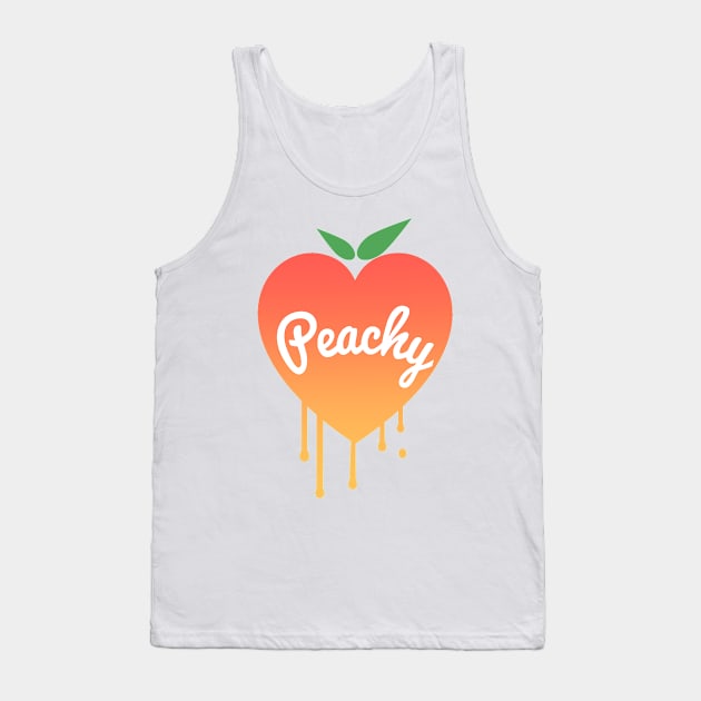 Peachy Ink Heart Tank Top by AuroraPeachy